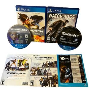 ps4 games watch dogs and over watch for PlayStation 4
